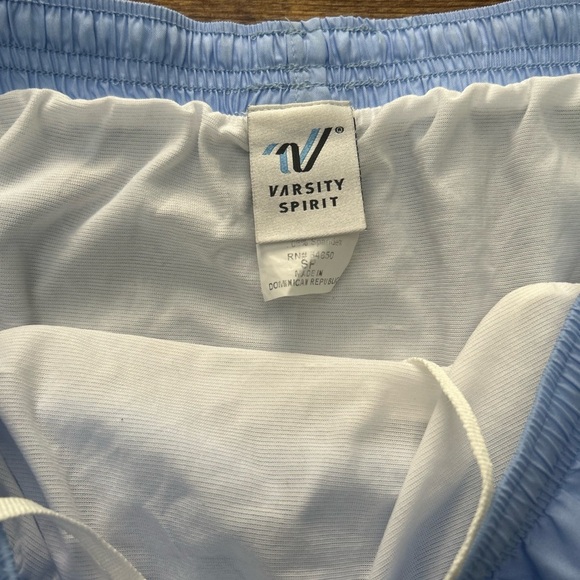 Varsity Spirit Light Blue Women's Athletic Cheer Dance Shorts Size Large - Picture 2 of 5